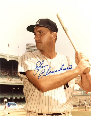 Yankees Johnny Blanchard Authentic Signed 8X10 Photo Autographed BAS #B72993