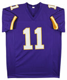 Daunte Culpepper Authentic Signed Purple Pro Style Jersey BAS Witnessed