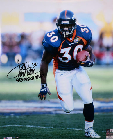 Terrell Davis Signed Broncos 16x20 Running Photo W/SB MVP- Beckett W Hologram