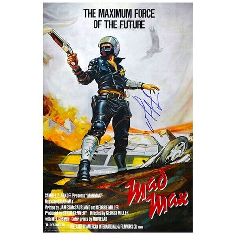 Mel Gibson Autographed 1979 Mad Max 27x40 Single-Sided Movie Poster