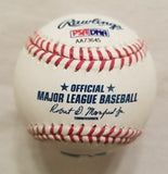 Joe Maddon Signed OML Baseball (PSA COA) Chicago Cubs Manager 2016 World Champs