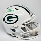 Jordan Love Autographed Signed Green Bay Packers FS White Replica Helmet Beckett