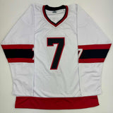 Autographed/Signed Brady Tkachuk Ottawa White Hockey Jersey JSA COA