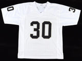 Mark van Eeghen Signed Oakland Raiders Jersey Inscribed "SB XI XV" (Beckett) R.B