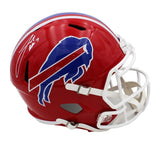 Josh Allen Signed Buffalo Bills Speed Full Size Throwback Red 87-01 NFL Helmet