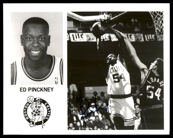 Ed Pinckney Autographed Signed Team Issued 8x10 Photo Boston Celtics 190629