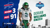 Dorian Williams Signed Buffalo Bills Jersey (TSE) 2023 NFL Draft Pick/ Tulane LB