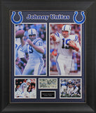 Colts Johnny Unitas Authentic Signed & Framed 3x5 Index Card BAS #AA03436