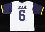 Garrett Green Signed West Virginia Mountaineers Jersey (JSA COA) 2024 #1 Q.B.