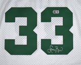 Larry Bird Autographed Celtics Mitchell & Ness White Jersey- Beckett W Hologram