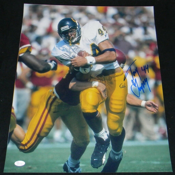 TONY GONZALEZ AUTOGRAPHED SIGNED CAL CALIFORNIA GOLDEN BEARS 16x20 PHOTO JSA