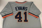 Darrell Evans Signed Detroit Jersey (Beckett Hologram) 1984 Tigers 1B, 3B, D.H.