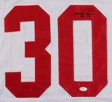 Mike Rozier Signed Nebraska Cornhuskers Jersey (JSA COA) Houston Oilers RB