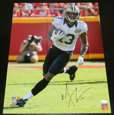 MICHAEL THOMAS SIGNED AUTOGRAPHED NEW ORLEANS SAINTS 16x20 PHOTO JSA