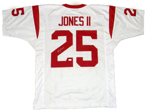 RONALD JONES II AUTOGRAPHED SIGNED USC TROJANS #25 WHITE JERSEY JSA