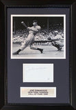 Joe DiMaggio Autographed New York Yankees Signed 14x20 Framed Baseball Book JSA