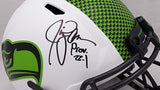 JIM ZORN AUTOGRAPHED SEAHAWKS LUNAR ECLIPSE WHITE FULL SIZE HELMET MCS 210463