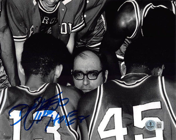 Dick Vitale "HOF" Authentic Signed 8x10 Horizontal Black & White Photo BAS 3