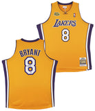 Lakers Kobe Bryant Signed Yellow M&N 2000-01 HWC Authentic Jersey PSA #B11756