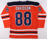 Brandon Davidson Signed Oilers Jersey (Beckett) NHL Playing Career 2011-2023 Def