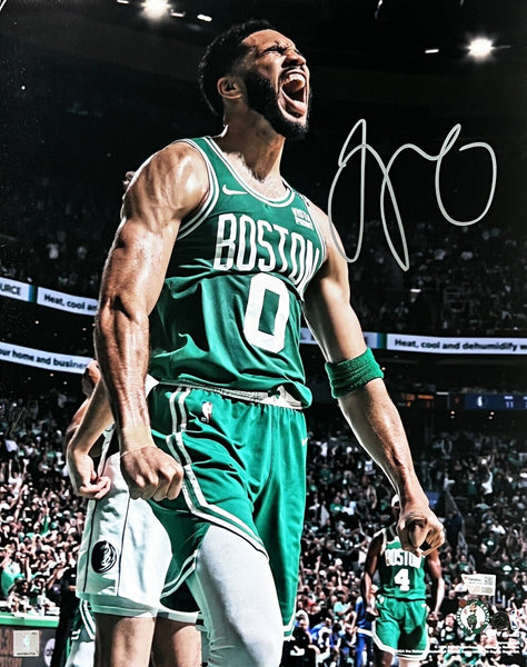 Jayson Tatum Boston Celtics Signed 2024 NBA Finals Spotlight 16x20 Fanatics