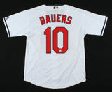 Jake Bauers Signed Cleveland Indians Majestic MLB Jersey (PSA COA) Outfielder/1B