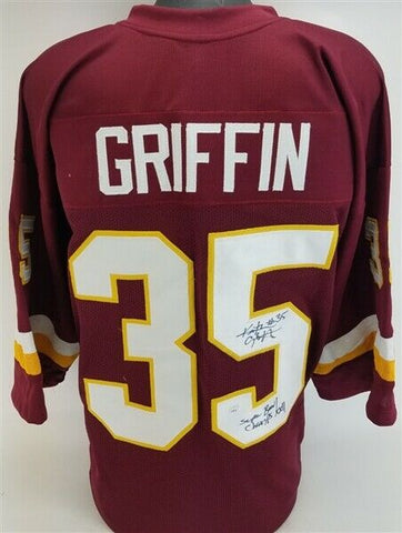 Keith Griffin "Super Bowl XXII Champs" Signed Washington Redskins Jersey JSA COA