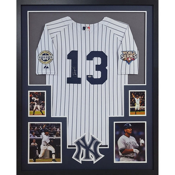 Alex Rodriguez Autographed Signed Framed New York Yankees Jersey STEINER