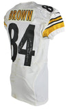 Steelers Antonio Brown Signed 10/27/2013 Game Used Nike White Home Jersey