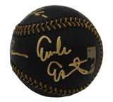 Emilio Estevez, Martin & Charlie Sheen Signed Rawlings OML Black Baseball