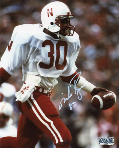 MIKE ROZIER SIGNED AUTOGRAPHED NEBRASKA CORNHUSKERS 8x10 PHOTO COA