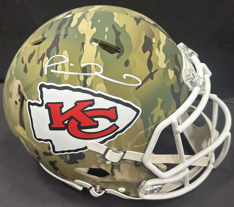 Patrick Mahomes Chiefs Signed Speed Authentic Camo Helmet FS Auto MVP Fanatics