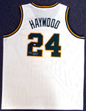 SEATTLE SONICS SPENCER HAYWOOD AUTOGRAPHED WHITE JERSEY "HOF 15" MCS HOLO 104225