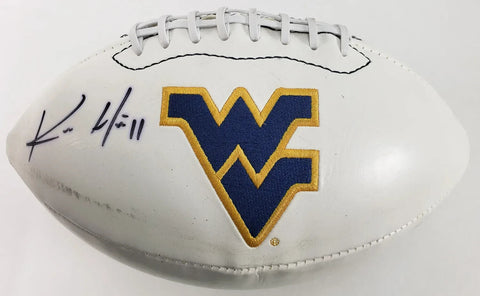 Kevin White Signed West Virginia Mountaineers Logo Football (JSA COA) Bears W.R.