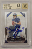 Daniel Jones Giants Signed 2019 Panini Prizm #302 Rookie Card BGS 9.5 / 10