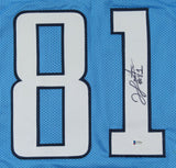 Jonnu Smith Signed Tennessee Titans Jersey (Beckett COA) 2017 3rd Rd Pick FIU