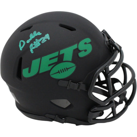 Darrelle Revis Autographed New York Jets Eclipse Mini Helmet Beckett 48121