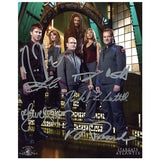 Stargate Atlantis Cast Autographed 8x10 Photo A Momoa Staite Flanigan Luttrell