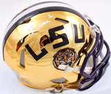 Ja'Marr Chase Autographed LSU Tigers Chrome Speed Mini Helmet-Beckett W Holo