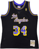 LAKERS SHAQUILLE O'NEAL AUTOGRAPHED M&N 1996-97 HWC JERSEY XL BECKETT 235511