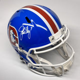 JOHN ELWAY SIGNED DENVER BRONCOS OLD D FULL SIZE REPLICA HELMET BECKETT