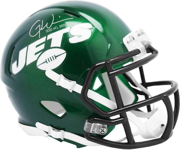 Autographed Garrett Wilson (New York Jets) Jets Mini Helmet – Super Sports  Center