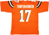 BROWNS DORIAN THOMPSON-ROBINSON AUTOGRAPHED ORANGE JERSEY BECKETT WITNESS 233369