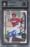 Angels Taylor Ward Authentic Signed 2015 Bowman Draft #130 RC Card BAS Slabbed