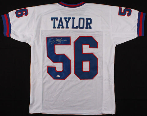 Lawrence Taylor Signed New York Giants Jersey (Beckett) 2xSuper Bowl Champion LB