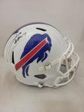 JOSH ALLEN SIGNED BUFFALO BILLS F/S SPEED REPLICA HELMET BECKETT QR