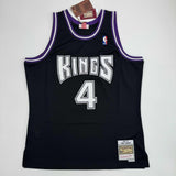 Autographed/Signed Chris Webber Sacramento Black Basketball Jersey Fanatics COA