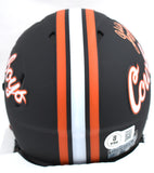 Ollie Gordon II Signed Oklahoma State Black Speed Mini Helmet-Beckett W Hologram