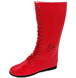 RIC FLAIR AUTOGRAPHED SIGNED RED LEFT FOOTED BOOT WWE "16X" JSA STOCK #228119