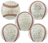 1957 Pirates (27) Clemente, Daniels, Smith, Friend Signed Giles Onl Baseball BAS